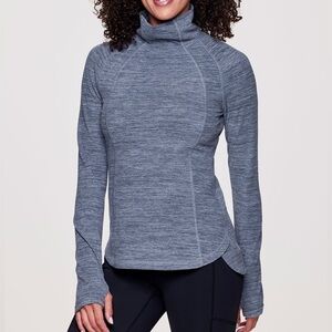 Avalanche Size M (8-10) Mood Indigo Willow Ultra Soft Turtleneck Poly-Spandex